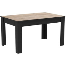 DEMEYERE Table a manger - Décor chene brossé - WAYNE - L 138,4 x P 9