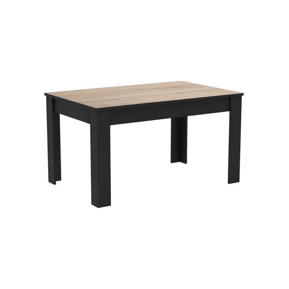 DEMEYERE Table a manger - Décor chene brossé - WAYNE - L 138,4 x P 9