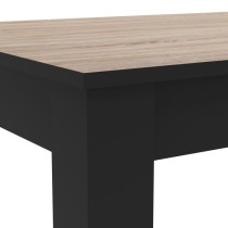 DEMEYERE Table a manger - Décor chene brossé - WAYNE - L 138,4 x P 9