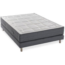 Ensemble matelas + sommier 160x200 cm - Mousse mémoire - 28cm - 5 zon