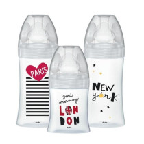 DODIE Pack of 3 City baby bottles