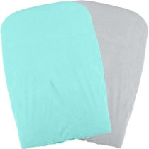 DOMIVA Set of 2 changing mat covers - Aqua / Pearl