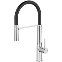 Kitchen mixer tap - EDOUARD ROUSSEAU - ILO Shower head - Chrome / Blac