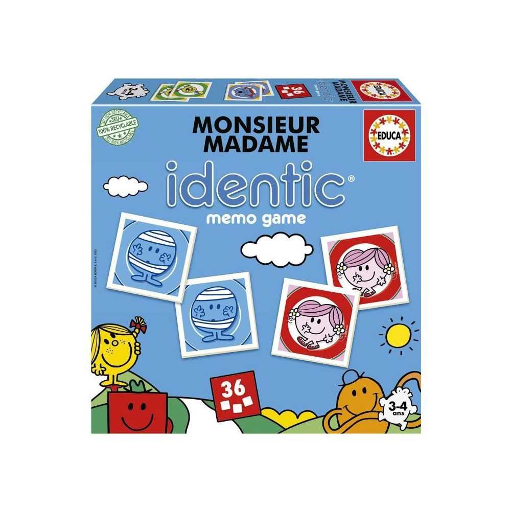 Monsieur Madame - Identic - Memory game