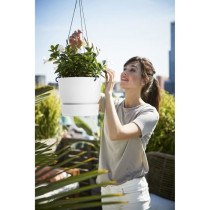 Elho flower pot to hang greenville 24 - exterior - Ø 23.9 x h 20.3 cm