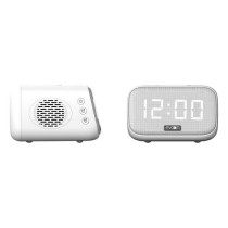 Speaker charger alarm clock - EVOOM - EV304601 - White with wireless c