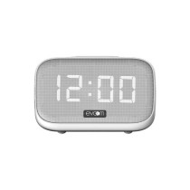 Speaker charger alarm clock - EVOOM - EV304601 - White with wireless c