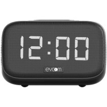 Speaker charger alarm clock - EVOOM - EV304618 - Black with wireless c