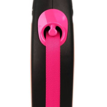 TRIXIE flexi New NEON strap leash - Size S - 5m - Neon pink