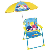 FUN HOUSE Baby Shark Folding camping chair with parasol - H.38.5 x W.3