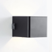 Magnetic outdoor wall light - ISEO - BRILLIANT - Rechargeable - Black