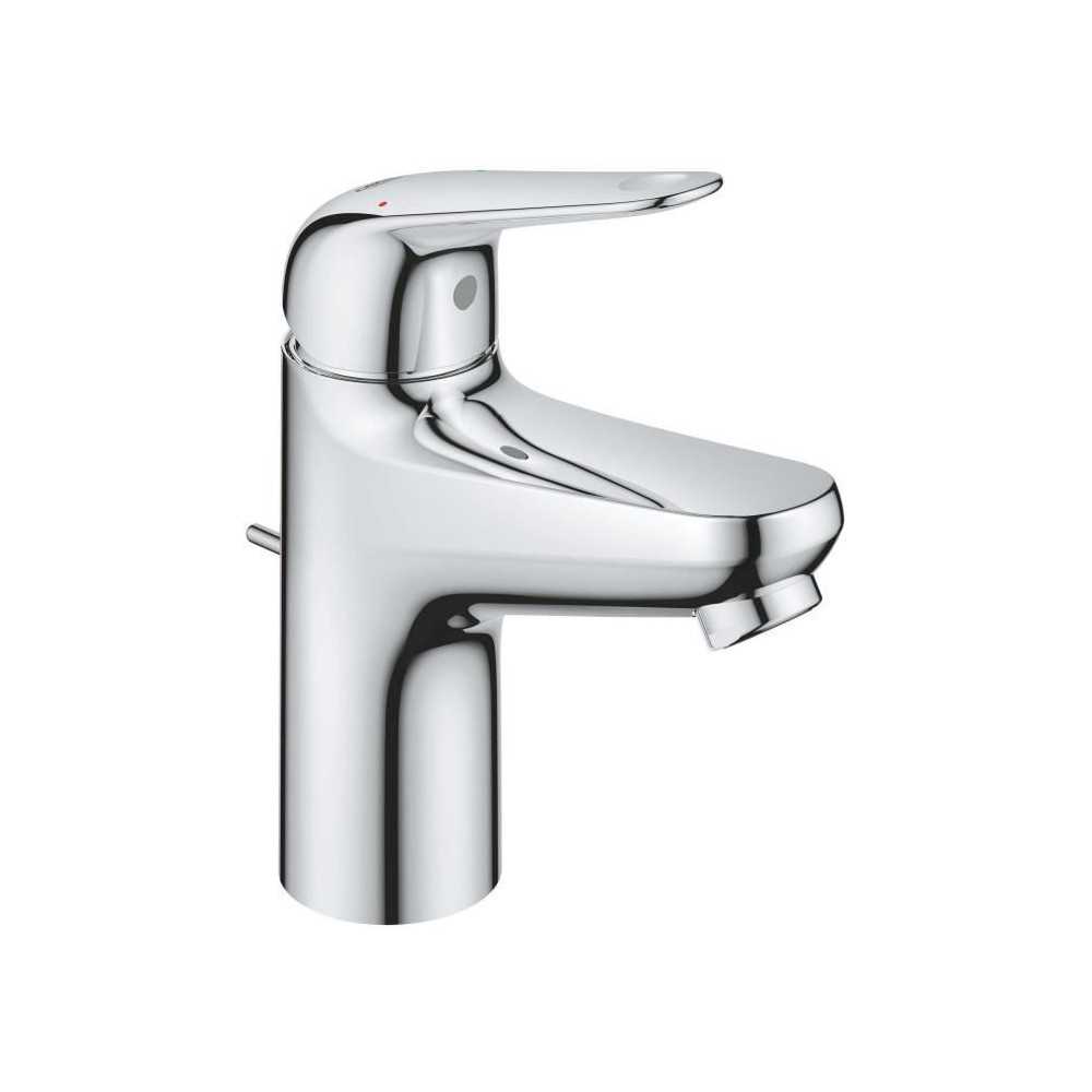 Single-lever basin mixer - GROHE Swift - 24316001 - Chrome - Size S -