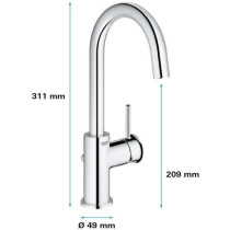 GROHE - Single-lever washbasin mixer - Size L