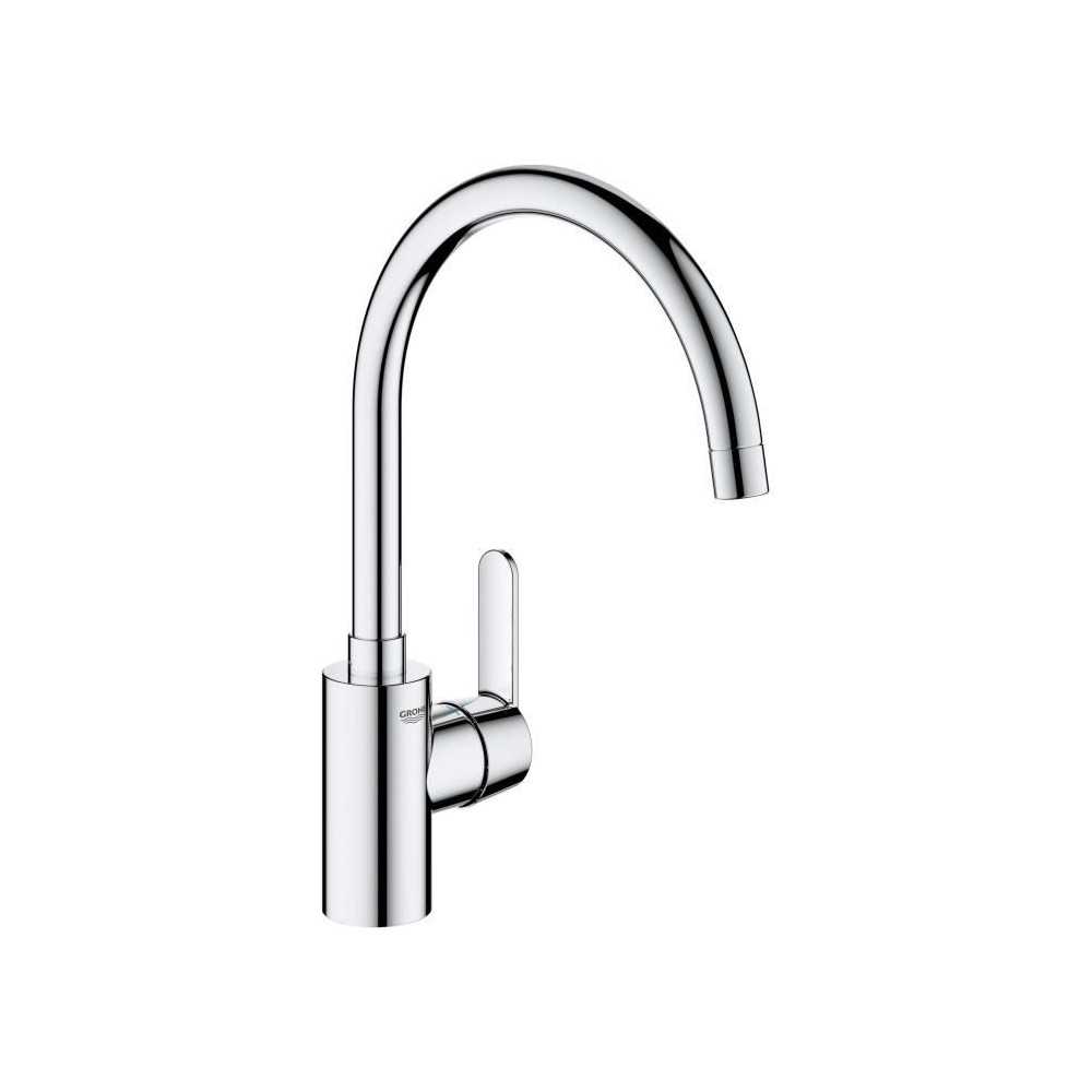 Kitchen faucet - Chrome - C-spout - High spout - 150° rotation - GROH