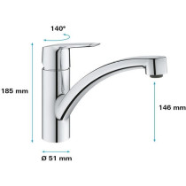 GROHE - Single lever sink mixer