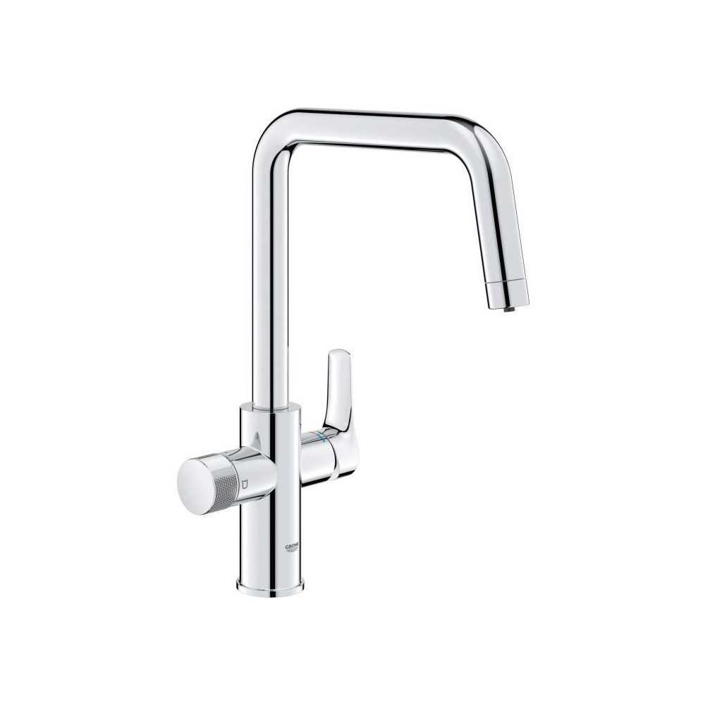 Kitchen filter faucet - Chrome - Water filtration - High U-shaped spou