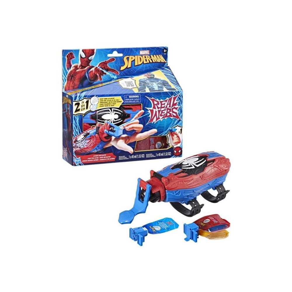 Ultimate Spider-Man Web Blaster 2-in-1, Spider-Man Dress-Up Toy, Ages