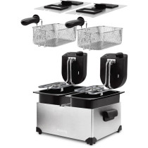 Hkoenig DFX600 - Double bin fryer 2x3l - 3600W - 2 Independent thermos