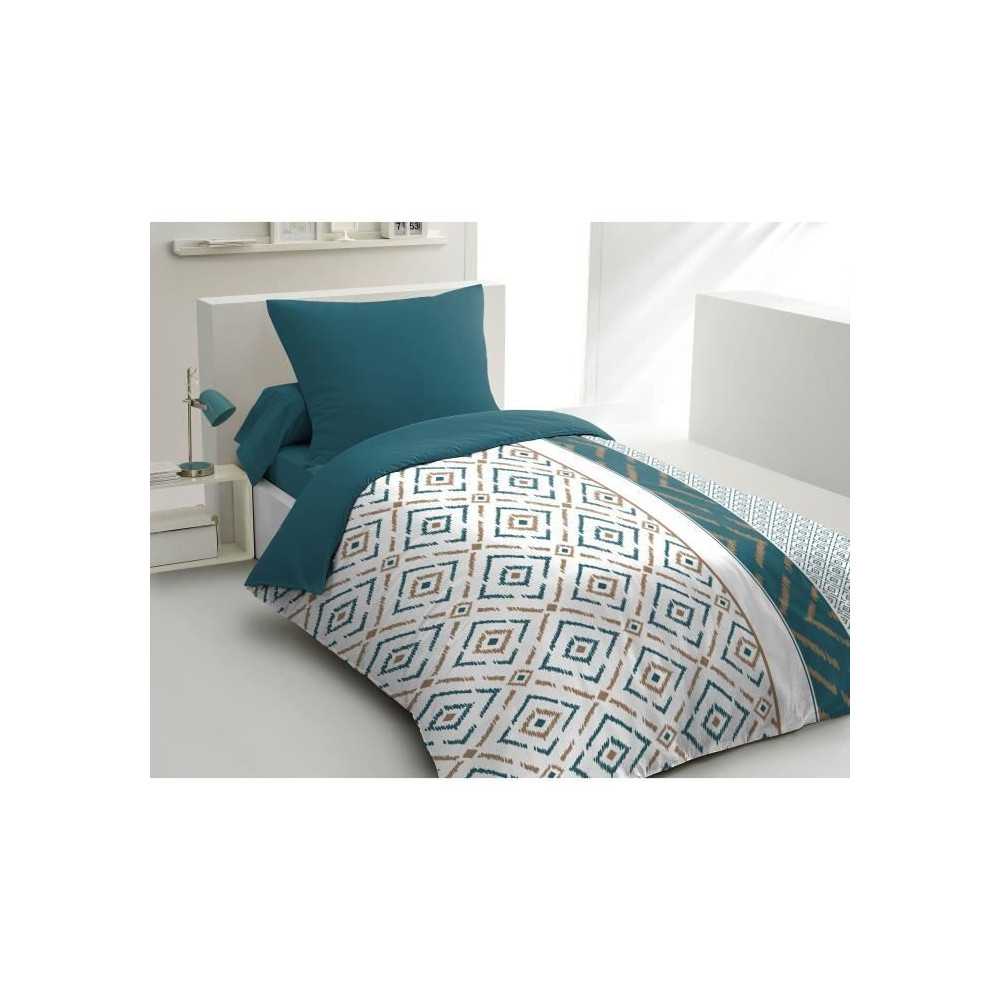 Ethno microfiber duvet set - 1 duvet cover 140x200 cm + 1 pillowcase 6