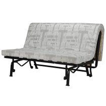 Banquette BZ Joe - Tissu gris clair - 3 places - L 143 x P 97 cm - Cou