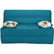 Joe Banquette BZ GEOMETRICO - Tissu turquoise - L 143 x P 101 x H 95 c