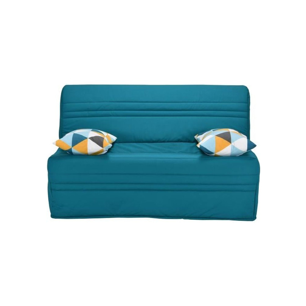 Joe Banquette BZ GEOMETRICO - Tissu turquoise - L 143 x P 101 x H 95 c