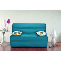 Joe Banquette BZ GEOMETRICO - Tissu turquoise - L 143 x P 101 x H 95 c