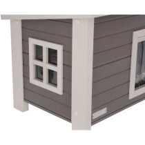 Cat house - KERBL - ECO Eli - Grey / White - 57 x 45 x 43 cm