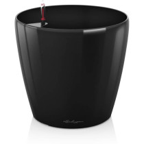 LECHUZA Classico Premium 60 flowerpot - complete set, glossy black