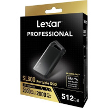 External SSD - LEXAR - SL600 - 512 GB, USB 3.2, fast and robust