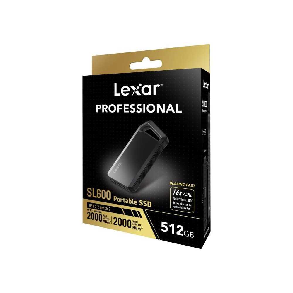 External SSD - LEXAR - SL600 - 512 GB, USB 3.2, fast and robust