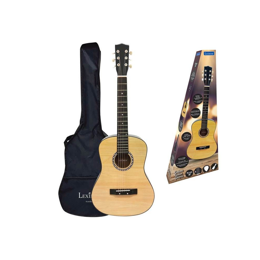 LEXIBOOK Acoustic Wooden Guitar - 91 cm