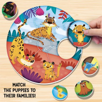 Fun puzzle game - LISCIANI - Match puppies and moms