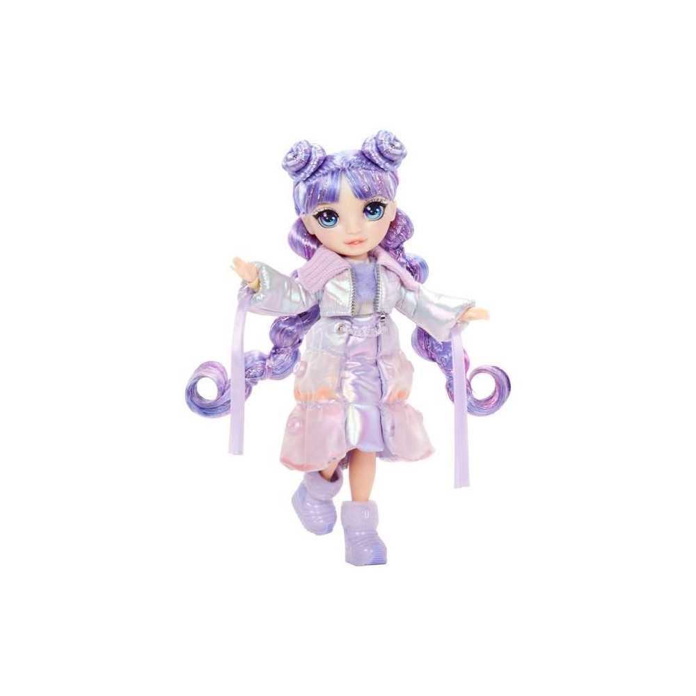 Rainbow High - Winter Wonderland - 1 mannequin doll (Violet) of 27cm -