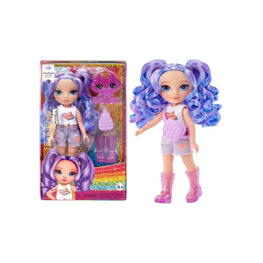 Rainbow High Littles - 15cm Doll + Pet - Purple - Ages 4 and up