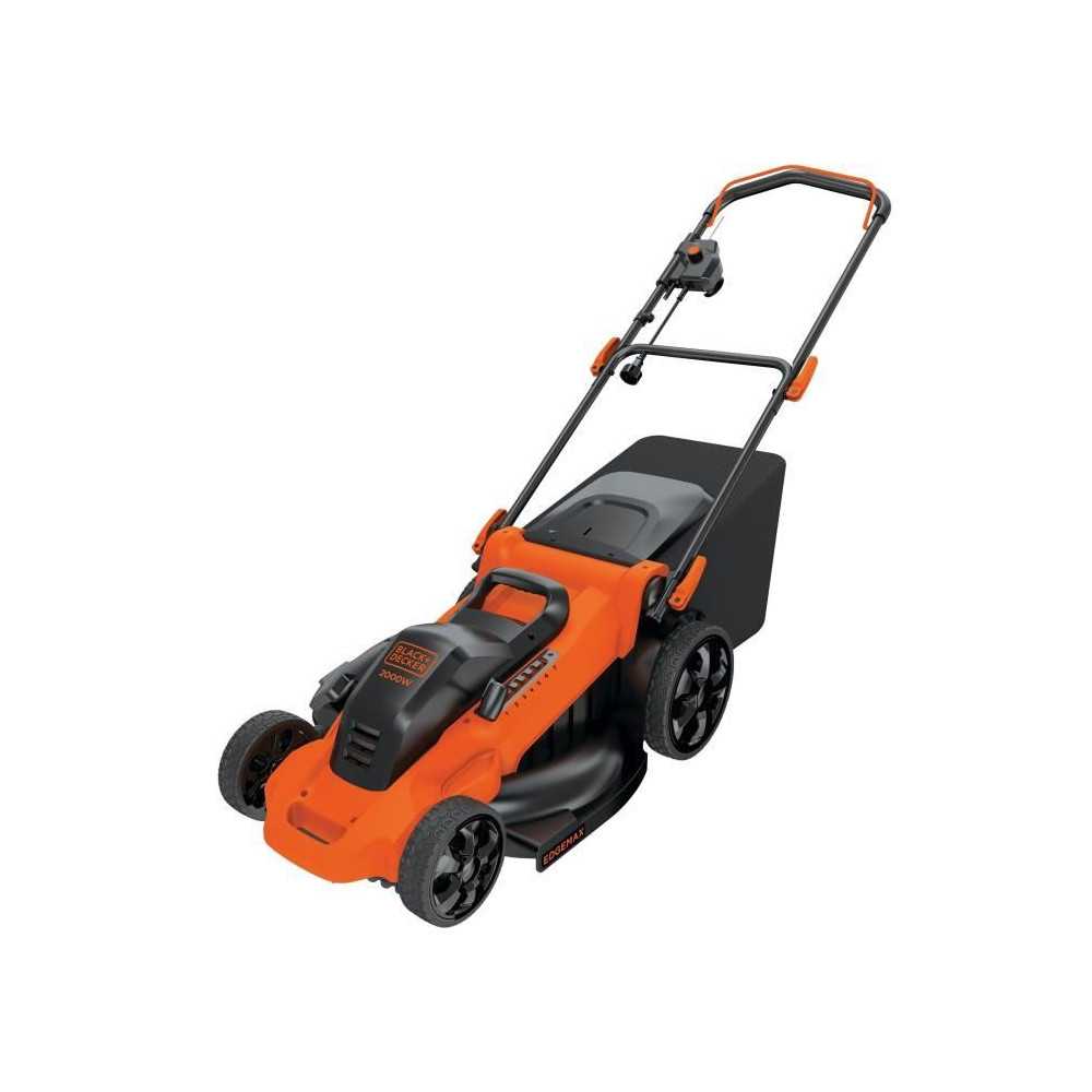 Electric mower 48cm LM2000 -QS Black+Decker - 7 adjustable heights fro