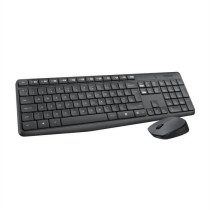 LOGITECH MK235 Mouse Keyboard Kit - Wireless - AZERTY - USB Receiver