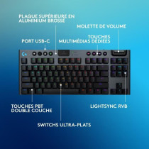 Gaming keyboard - wireless - Logitech G - G915 TKL X - Tactile switch