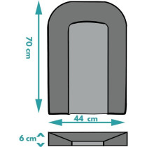 Changing mat - LOOPING - BCLPG - Foam plate - Grey