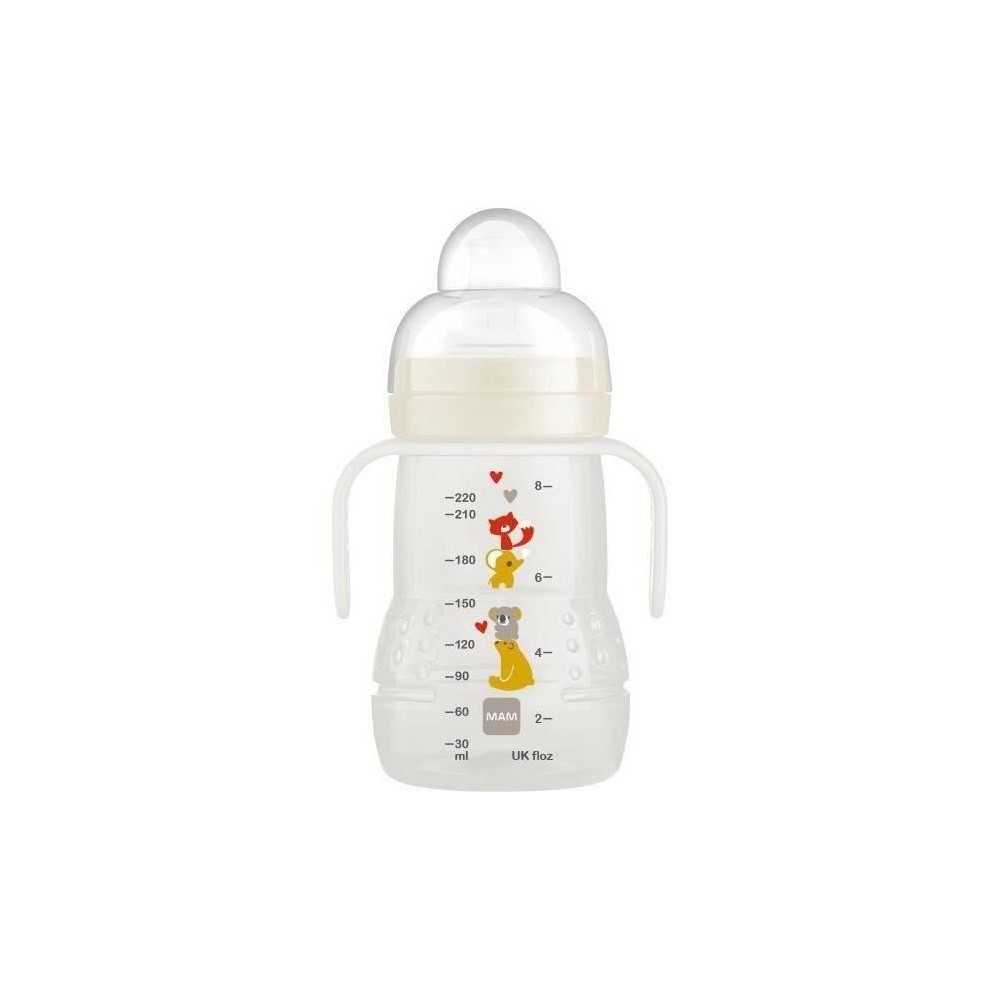 MAM Transition Bottle - 220ml - from 4 months - Silicone antifuite sof