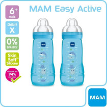 MAM Easy Active 2nd Age Colored Bottle - 330ml - From 6 Months - Teat