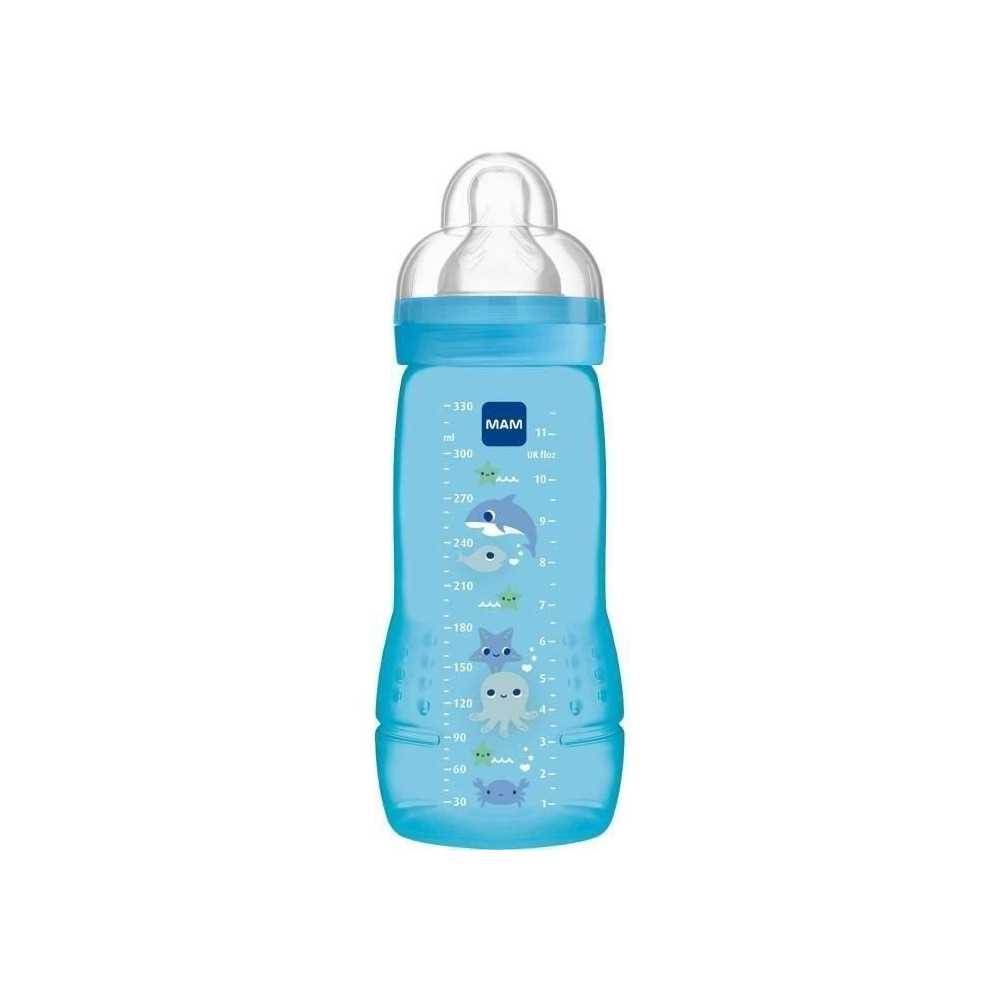 MAM Bottle Easy Active 2nd Age Colored 330ml Boy Teat Flow X