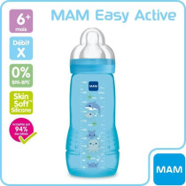 MAM Bottle Easy Active 2nd Age Colored 330ml Boy Teat Flow X