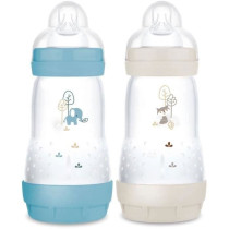 Set of 2 Baby Bottles - MAM - Easy Start / Anti-Colic - 260 ml - Flow