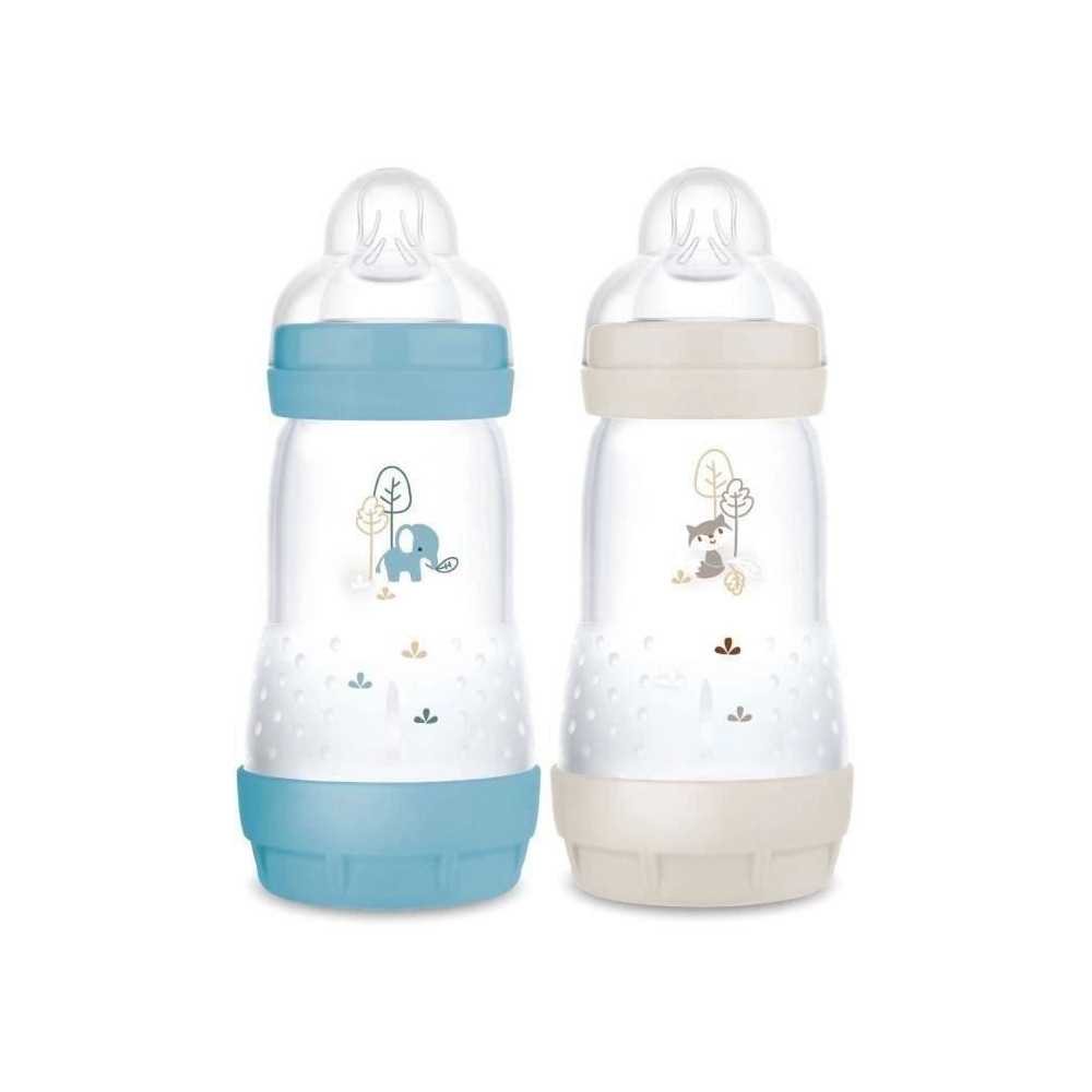 Set of 2 Baby Bottles - MAM - Easy Start / Anti-Colic - 260 ml - Flow