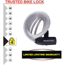 Master Lock 8127EURTRI Twisted Steel Cable Lock - Blue