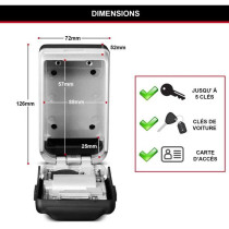 MASTER LOCK Secure Key Box - M Format - Backlit Combination - Secure S