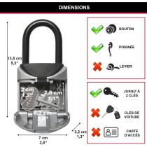 MASTER LOCK Mini Secure Key Box [Format XS] [with Handle] - 5406EURD