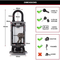 Master Lock Connected Key Box - Bluetooth or Combination - A Anse