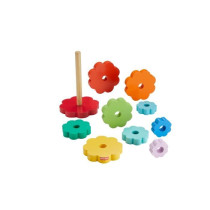 Fisher-Price HXT77 10 Piece Wooden Ring Stacker